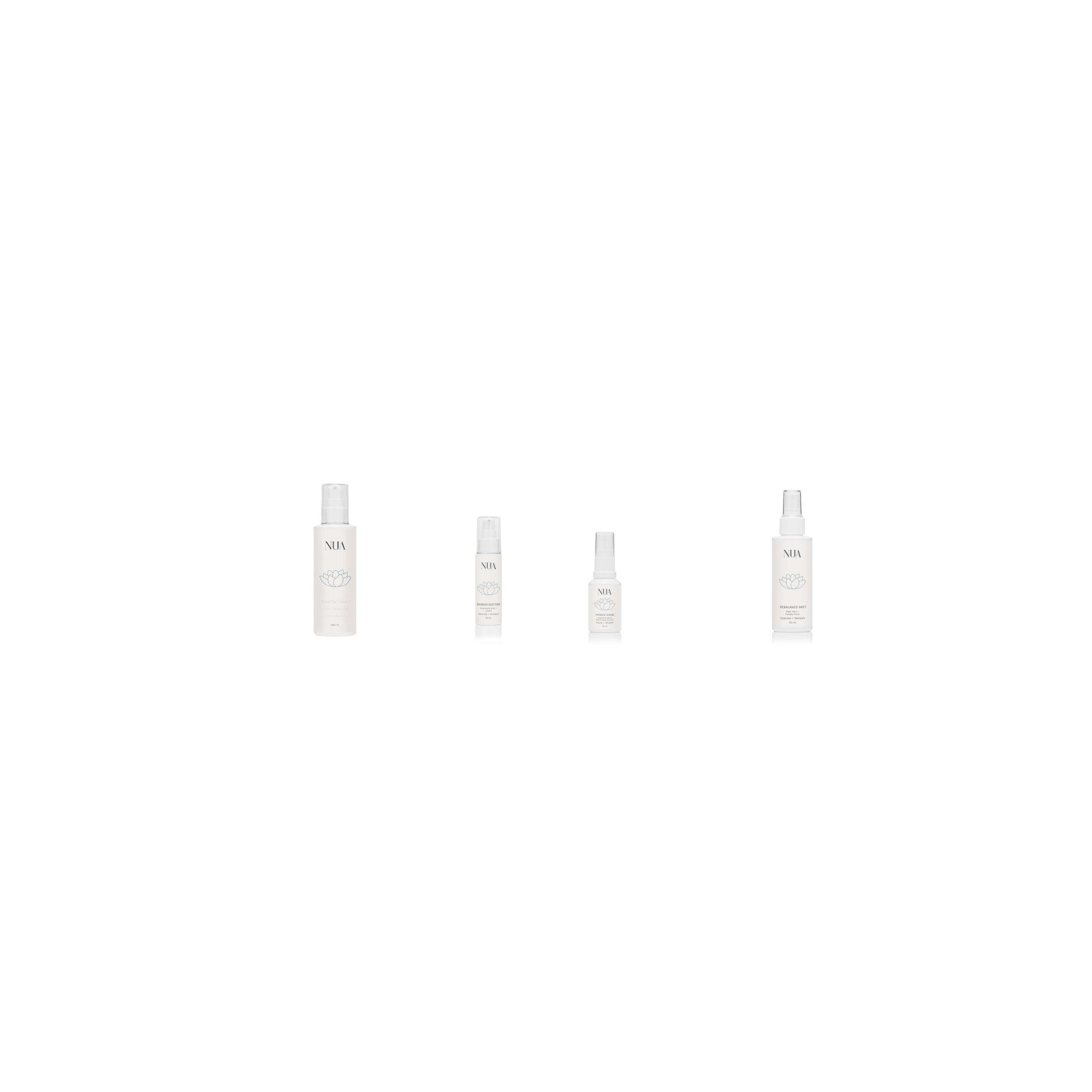 The Essentials Ritual skincare set on a clean neutral surface
Essentials Ritual — a minimal daily skincare routine